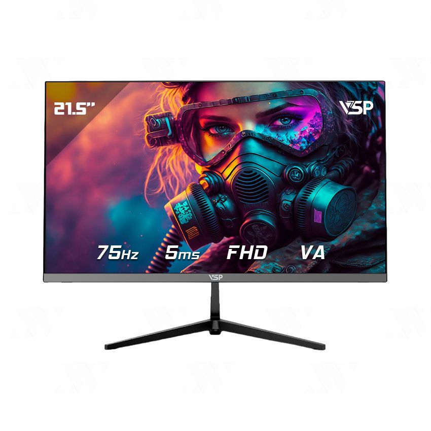 Màn Hình VSP 22inch VA 75hz Tràn Viền BLACK( V2204HT )