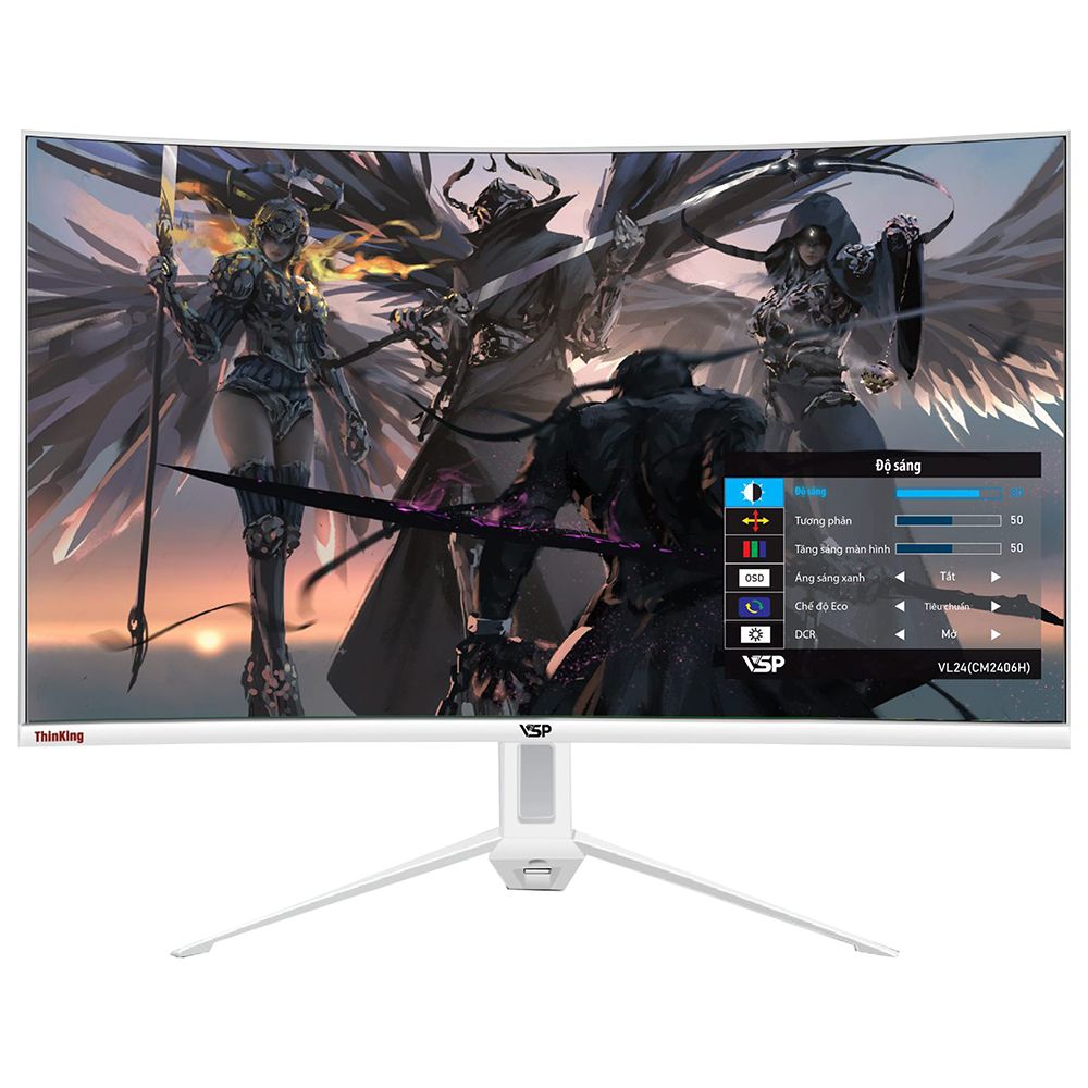 Màn hình Cong VSP 24inch 75Hz VA Full viền CM2406H WHITE