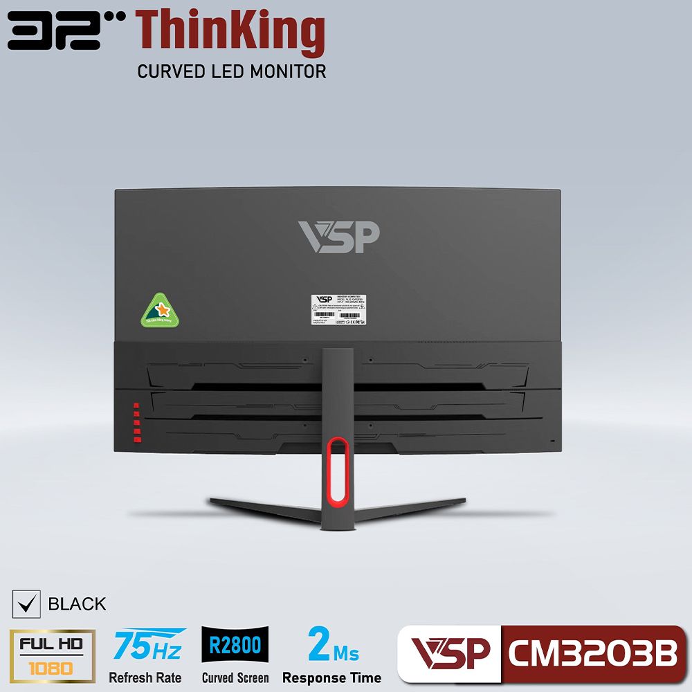 Màn hình cong VSP 32inch VL32 CM3203B Black