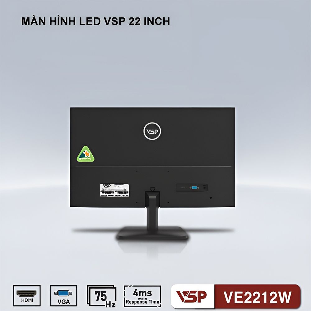 Màn hình LED VSP VE2212W 22inch BLACK 75Hz VA