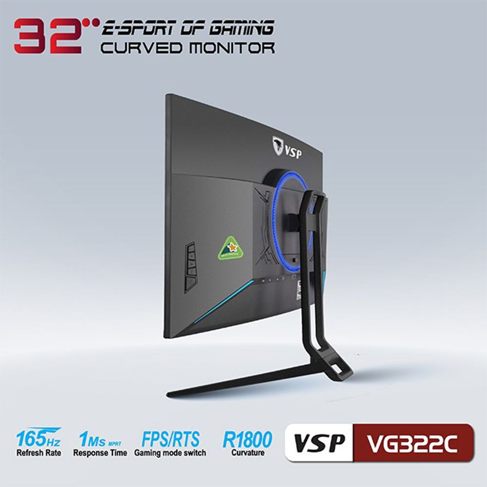 Màn hình VSP 32INCH CONG 165Hz VA FHD VG322C GAMING