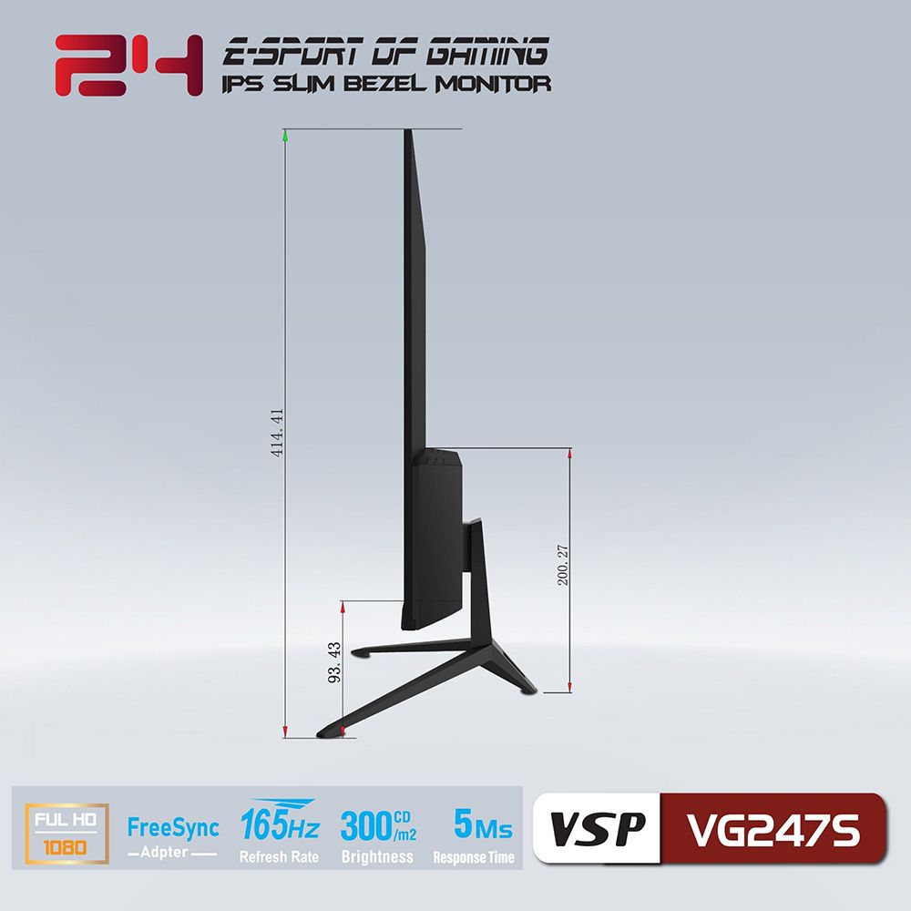 Màn Hình VSP VG247S 24inch IPS 165Hz Freesync