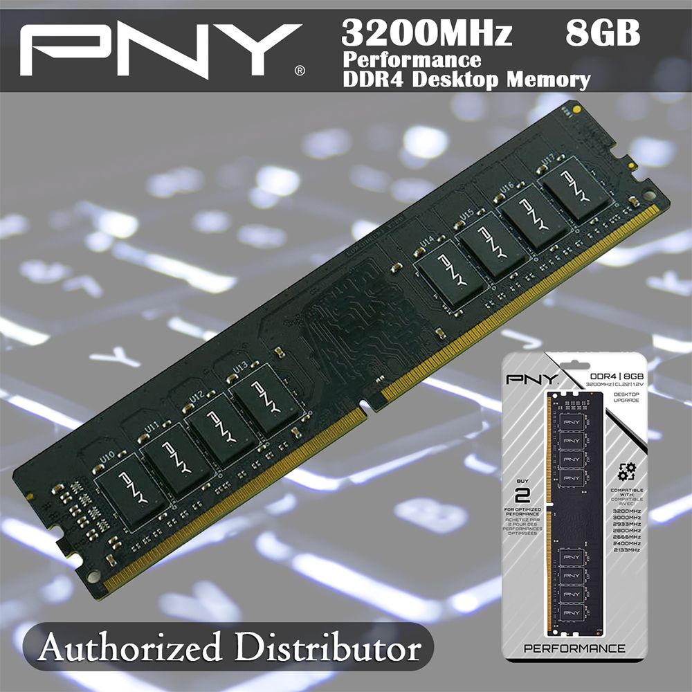 Ram DDR4 8GB 3200 PNY UDIMM ( MD8GSD4320016-TB )