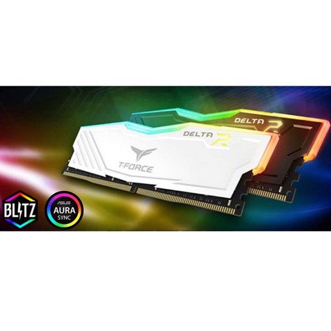 Ram DDR4 8GB 3200 T-FORCE DELTA RGB BLACK ĐEN (TF3D48G3200HC16C01)