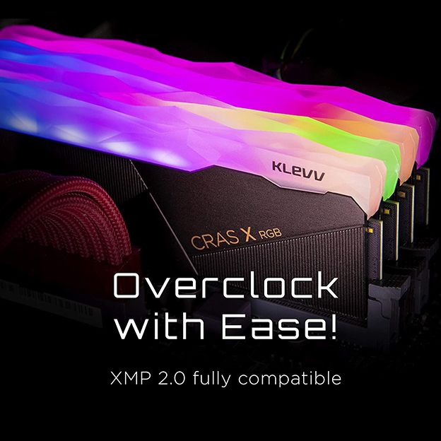 Kit Ram DDR4 Klevv Cras X RGB 16GB 8GBX2 3200