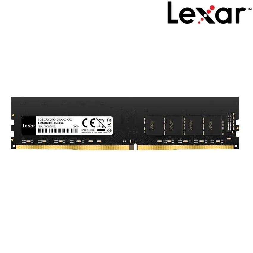  Ram Lexar DDR4 8GB/3200 (LD4AU008G-R3200GSST) 