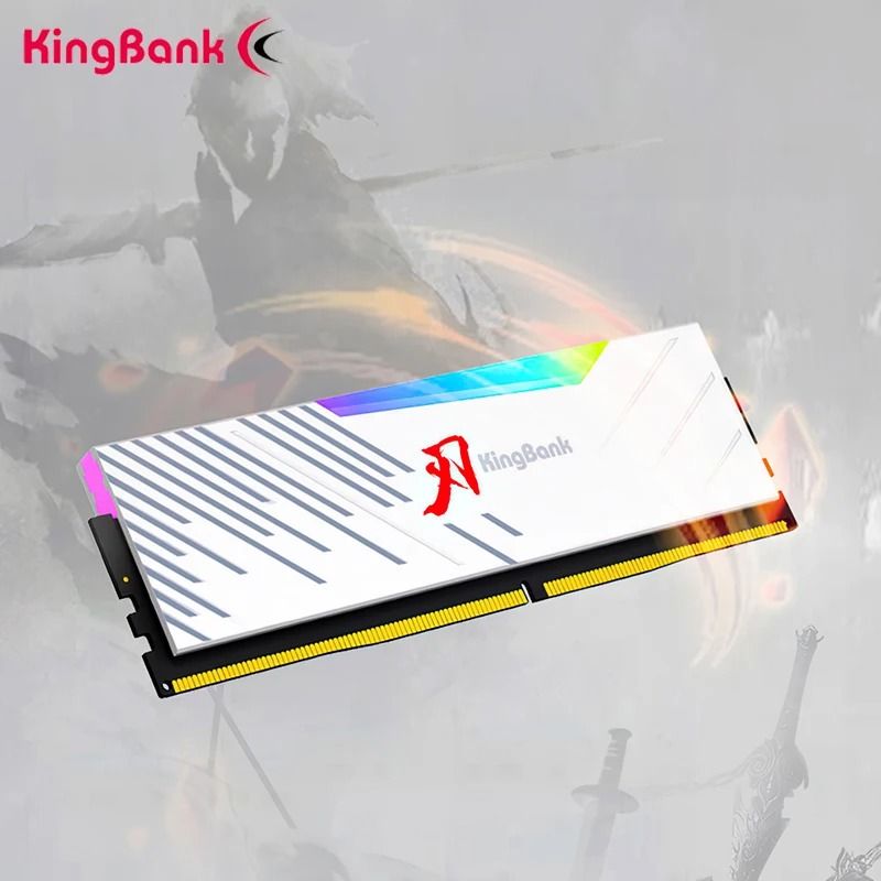 Ram Kingbank DDR4 PC 3200MHz 8GB SHARP BLADE RGB WHITE