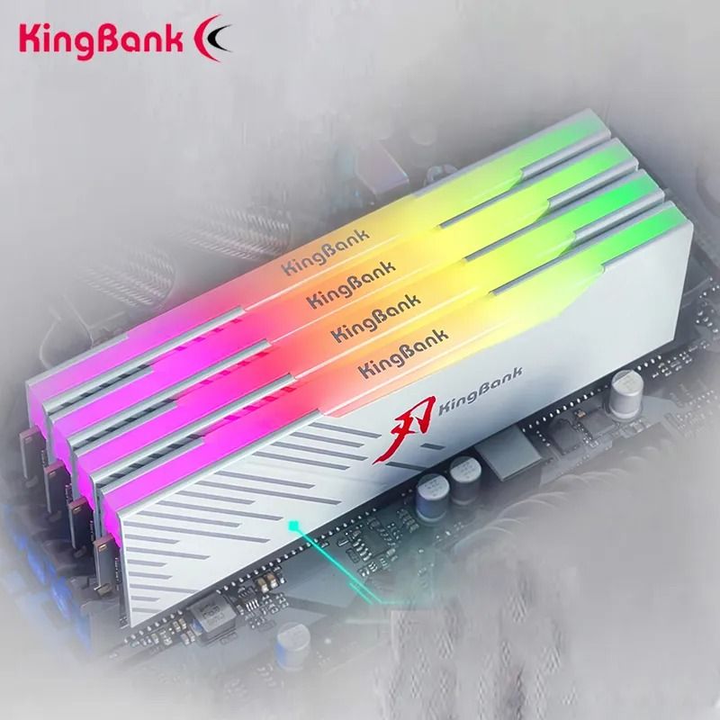 Ram Kingbank DDR4 PC 3200MHz 8GB SHARP BLADE RGB WHITE