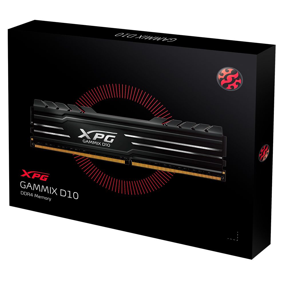 Ram Adata XPG Gammix D10 DDR4 8GB/3200 Tản Nhiệt BLACK (AX4U32008G16A-SB10)