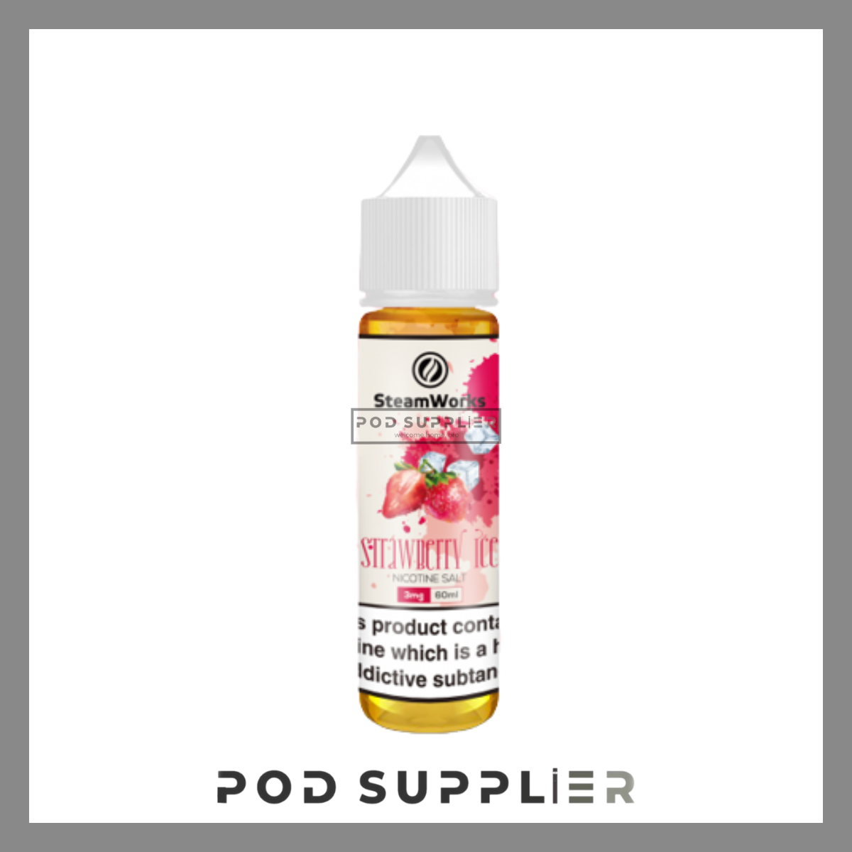  Strawberry Ice ( Dâu Lạnh ) By Steamworks Freebase 60ML 