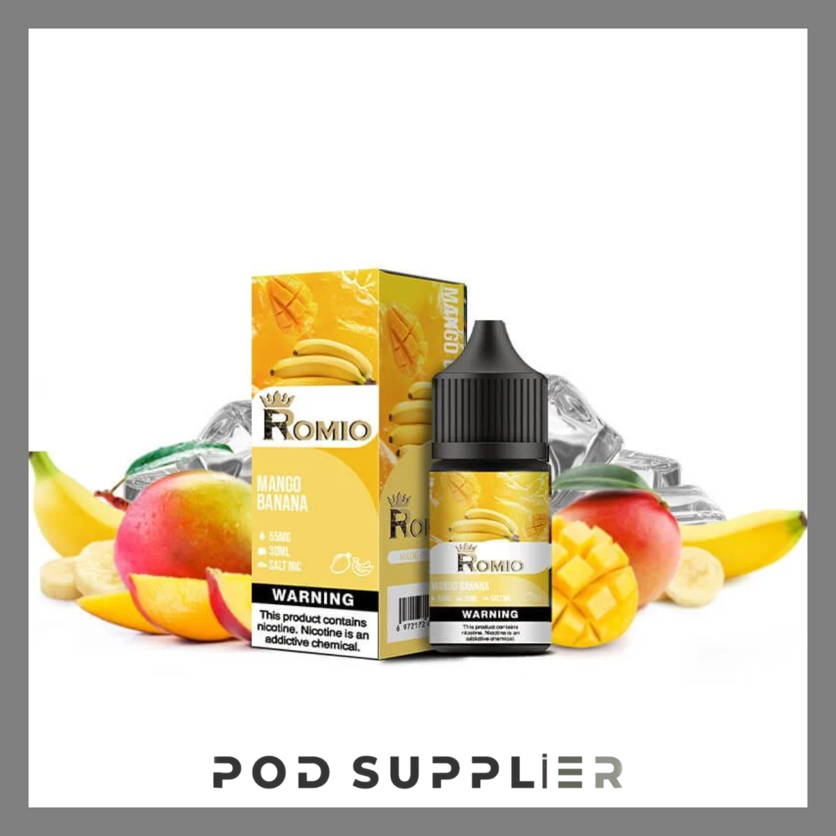  Mango Banana ( Xoài Chuối Lạnh ) By Romio King Ice Salt Nic 30ML 