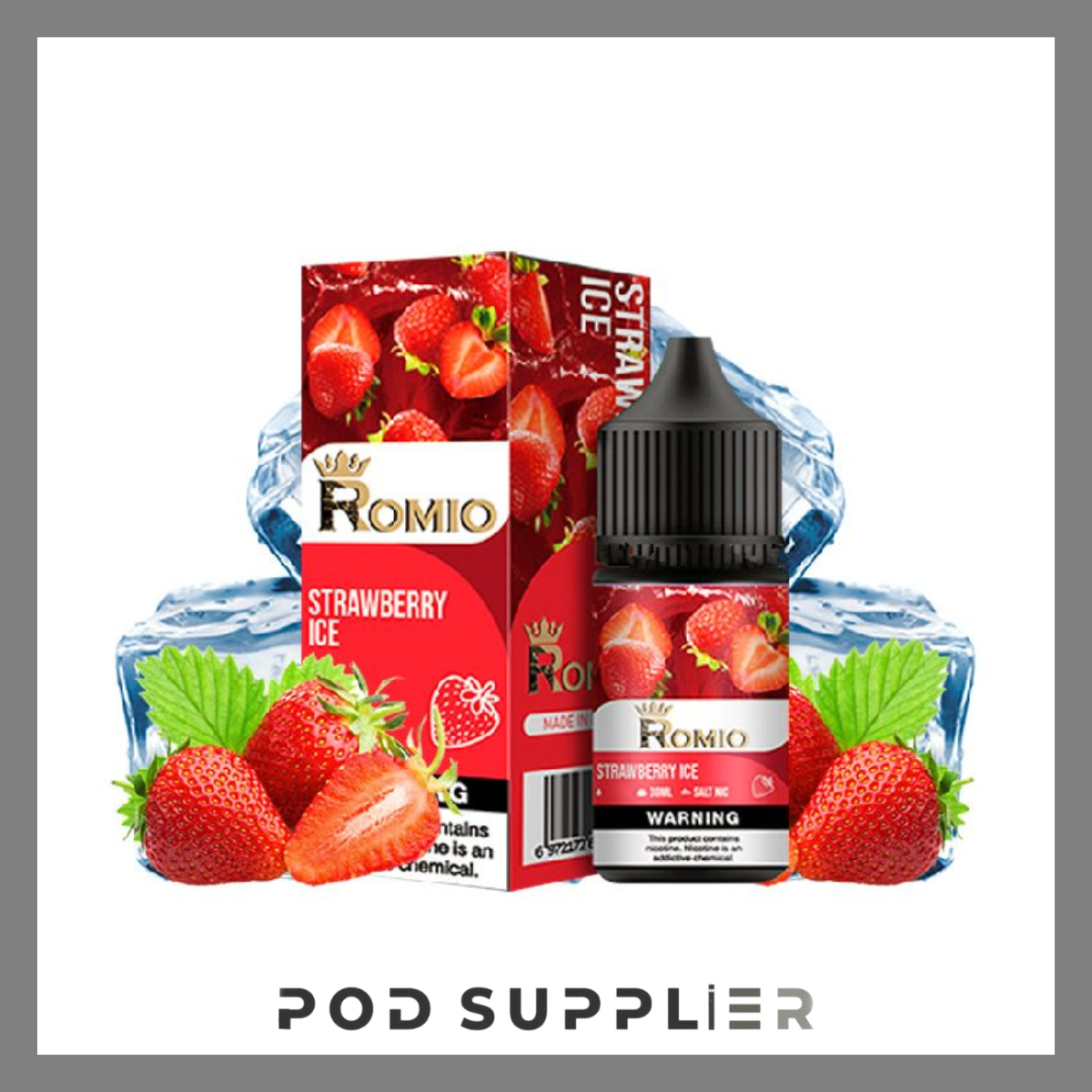  Strawberry ( Dâu Lạnh ) By Romio King Ice Salt Nic 30ML 