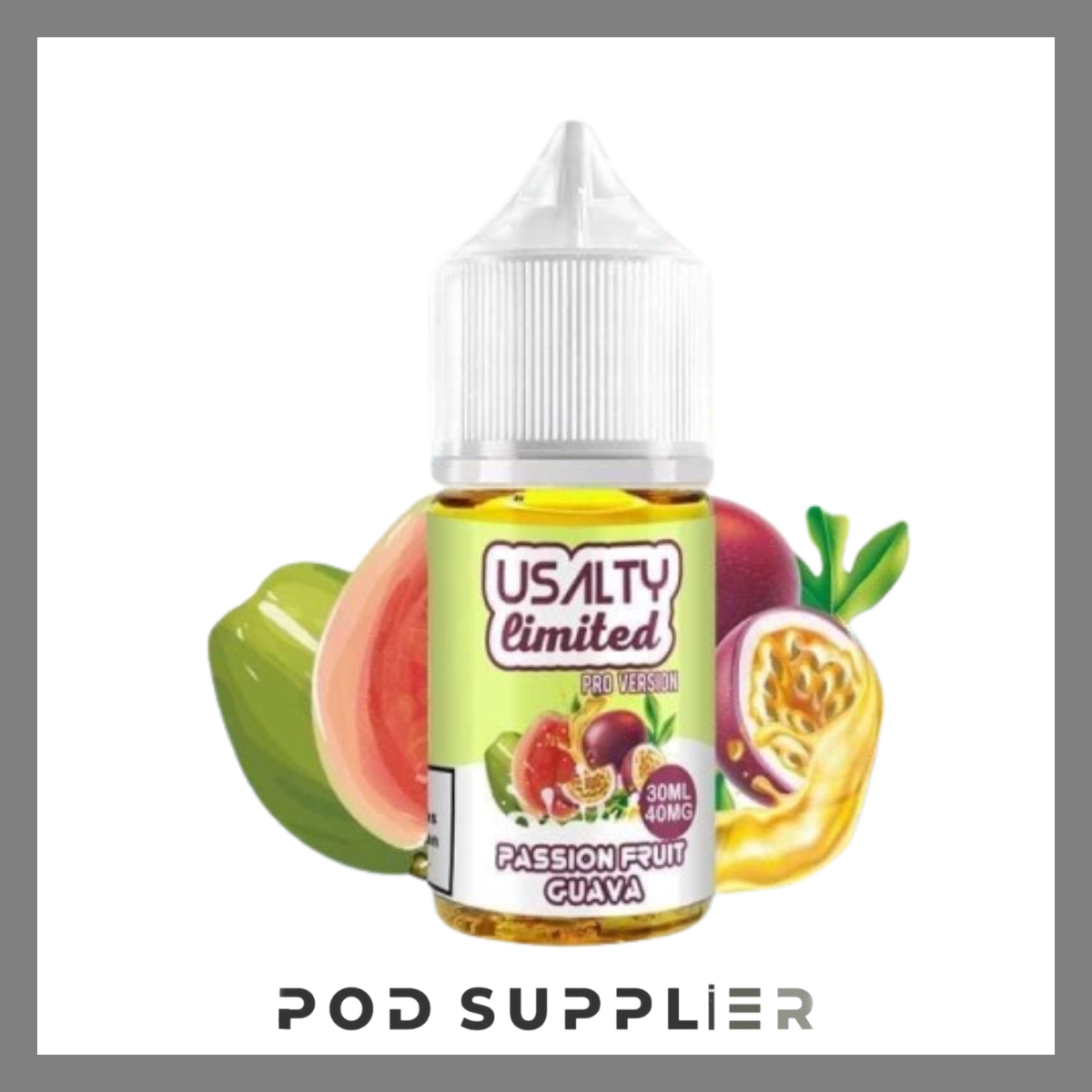  Guava Passion Fruit ( Ổi Chanh Dây Lạnh ) By Usalty Limited Salt Nic 30ML 
