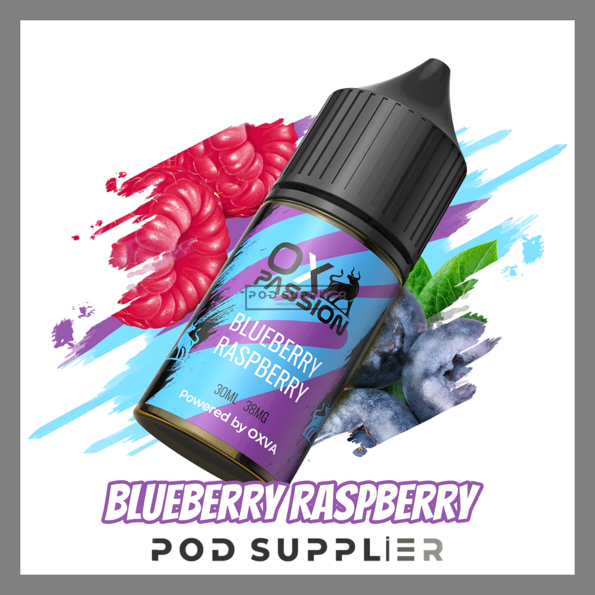  Blueberry Raspberry ( Mâm Xôi Việt Quất Lạnh ) By OXVA Passion Juice Salt Nic 30ML 