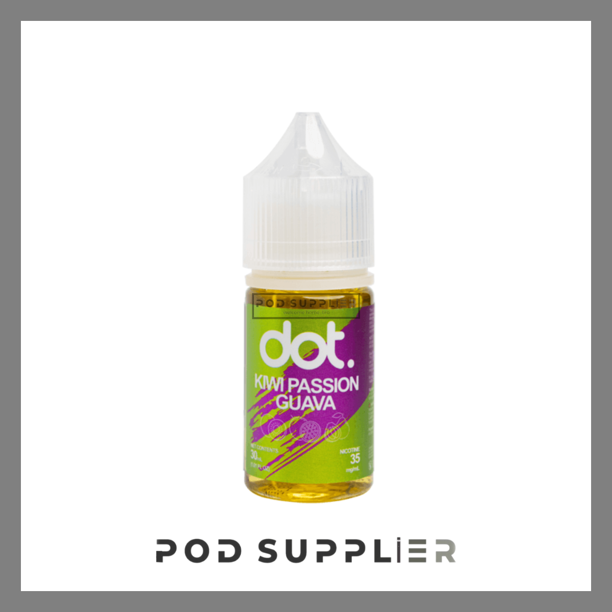  Kiwi Passion Guava ( Kiwi Chanh Dây Ổi Lạnh ) By Dot Juice Salt Nic 30ML 