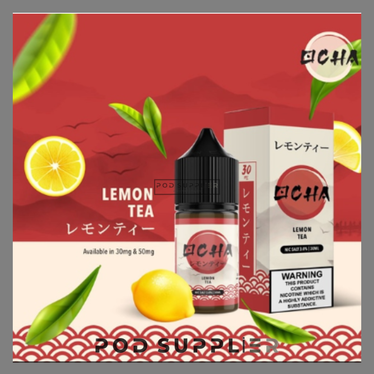  Lemon Tea ( Trà Chanh Lạnh ) By Ocha Salt Nic 30ML 