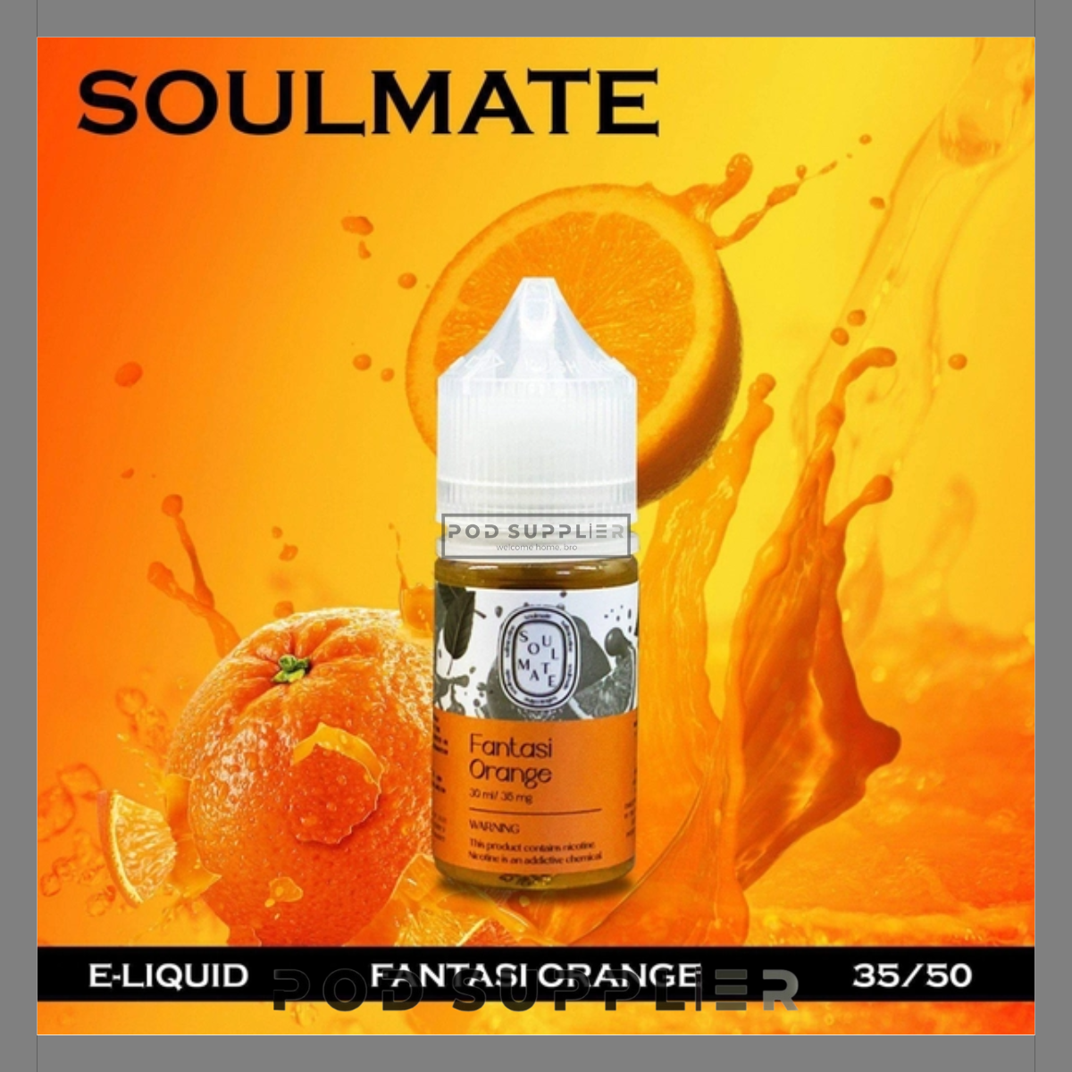  Fantasi Orange ( Cam Lạnh ) By Soulmate Salt Nic 30ML 