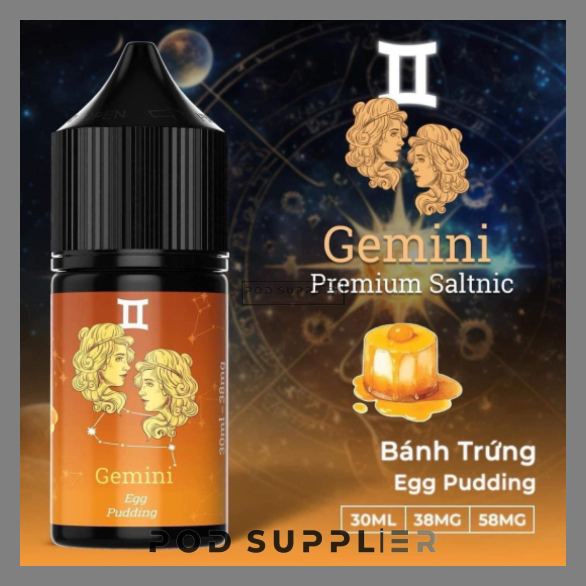  Egg Pudding ( Bánh Trứng ) By Gemini Premium Salt Nic 30ML 