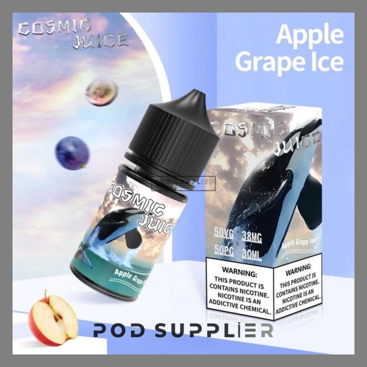  Apple Grape Ice ( Táo Nho Lạnh ) By Cosmic Juice Salt Nic 