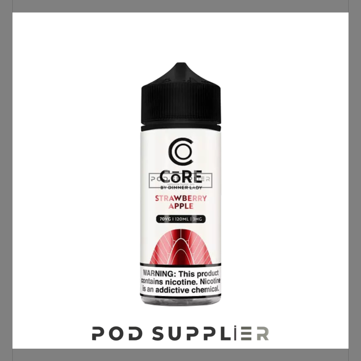  Strawberry Apple ( Kẹo Dâu Táo ) By Core By Dinner Lady Freebase 120ML 