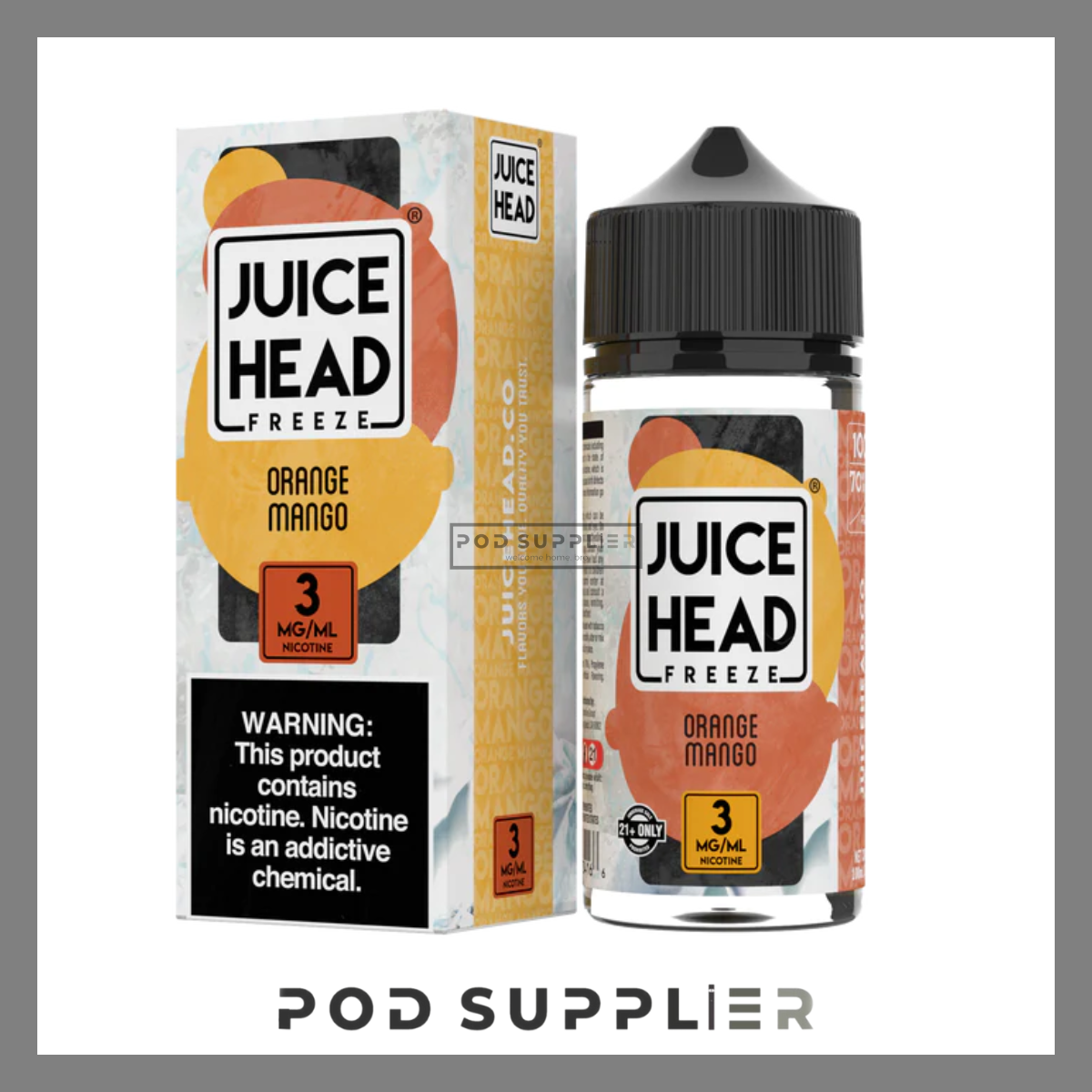  Orange Mango ( Cam Xoài Lạnh ) By Juice Head Extra Freeze Freebase 100ML 