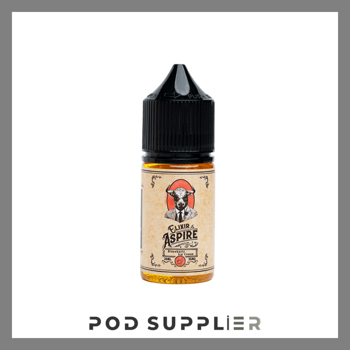  Strawberry Ice Cream ( Kem Dâu Lạnh ) By Aspire Elixir Salt Nic 30ML 