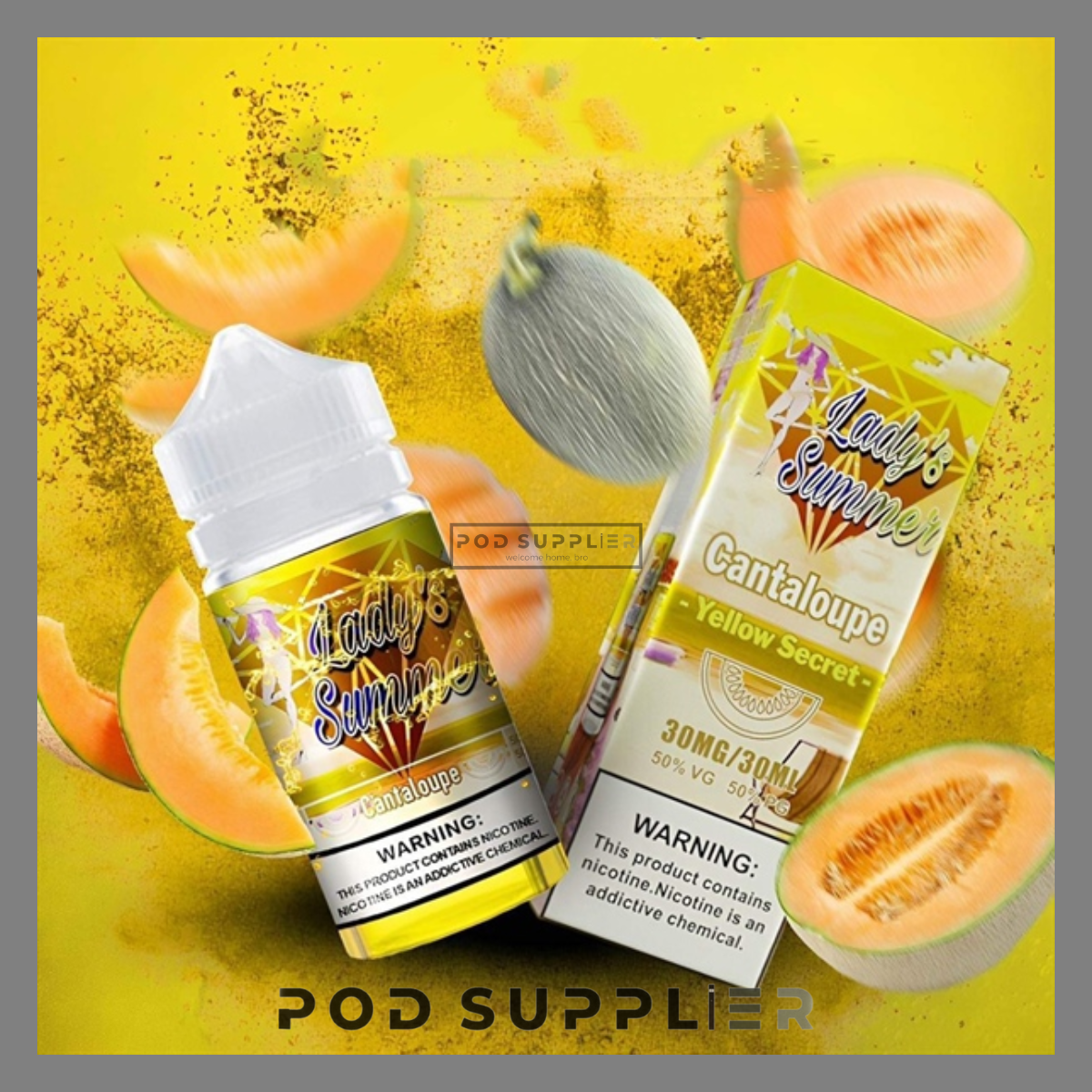  Yellow Secret ( Dưa Gang Lạnh ) By Lady's Summer Salt Nic 30ML 