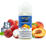  Lychee Peach ( Vải Đào Lạnh ) Fruity Ice by Sweet 21 Freebase 100ML 