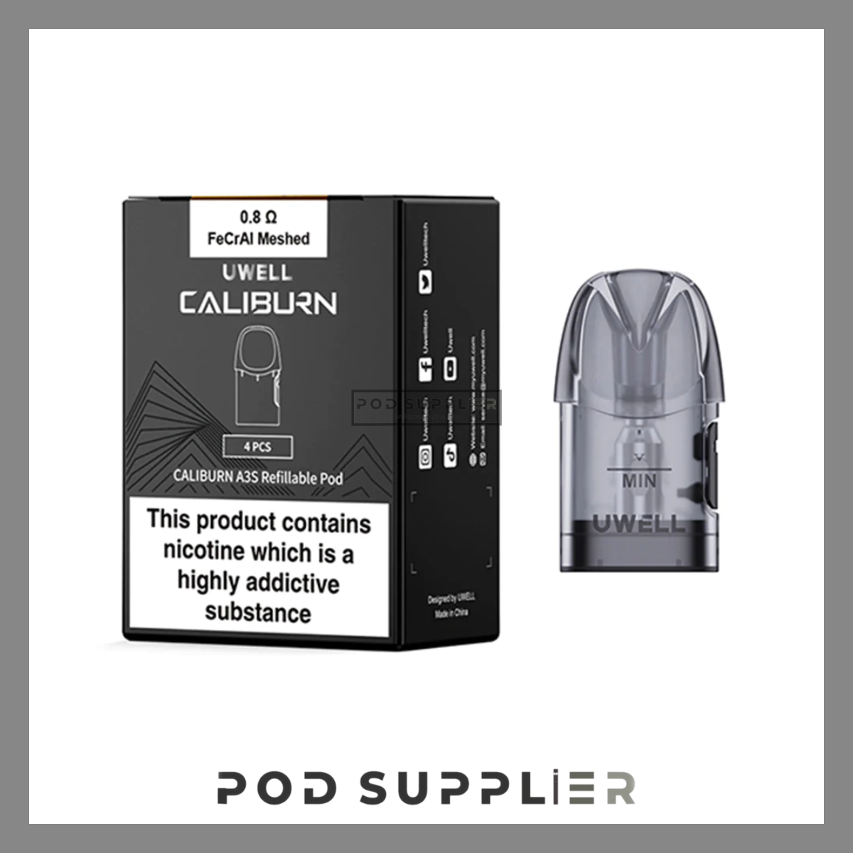  Đầu Pod H-0.8ohm Thay Thế Cho Uwell Caliburn A3S | A3 