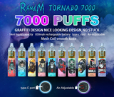  RandM Tornado 7000 Hơi 850mAh 14ML Pod 1 Lần Sạc Được | Mua 6 Tặng 1 