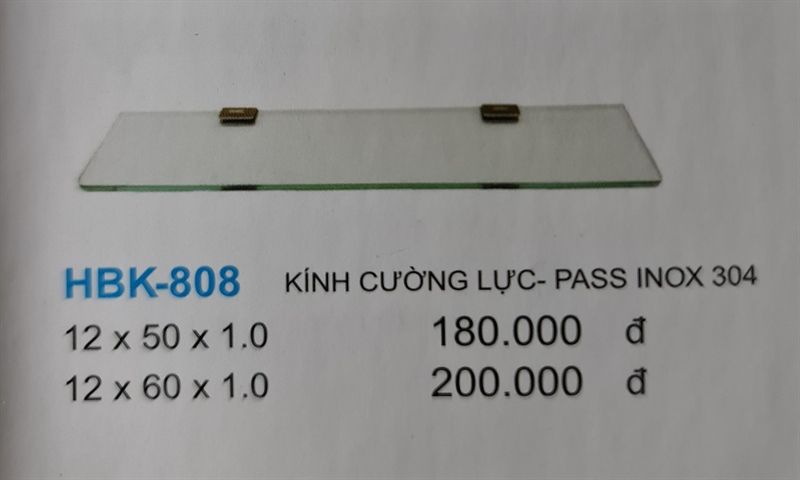 kệ gương HBK-801 12*50*08)INOX304