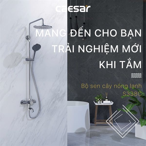 S338C Bộ Vòi Sen Đứng Nóng Lạnh