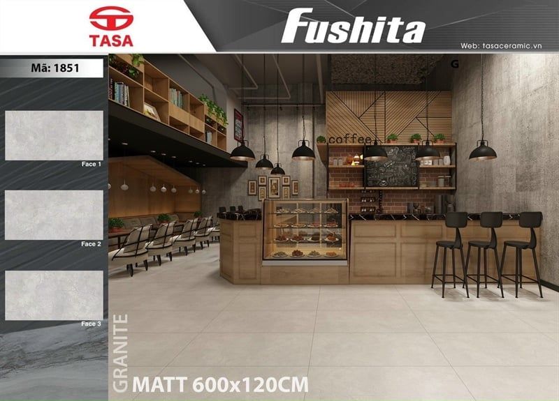 60*120 FST1851 Gạch lát nền đá matt 3 face ( T=2V=1.44M )