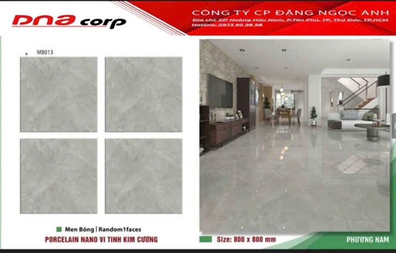 80*80 M8013 Gạch lát nền (1.92m/3v/th)