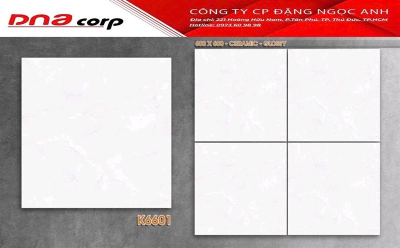 gạch men bóng kiến hãng pak 60x60 k6601thùng 4v/1.44met