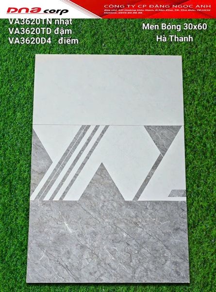 30*60 VA3620Điểm gạch ốp men bóng Hà Thanh (1.44m/8v/th)