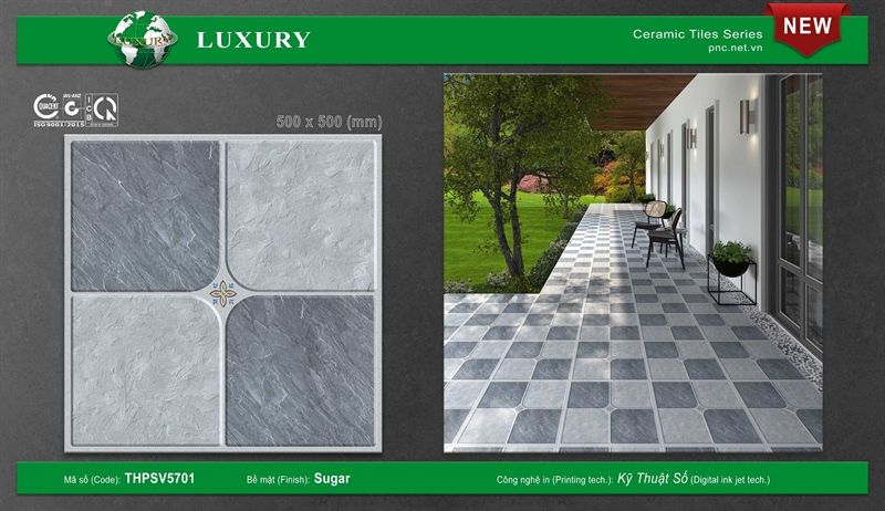 50*50 THP SV5701 Gạch men sân vườn (T=6V=1.5M)
