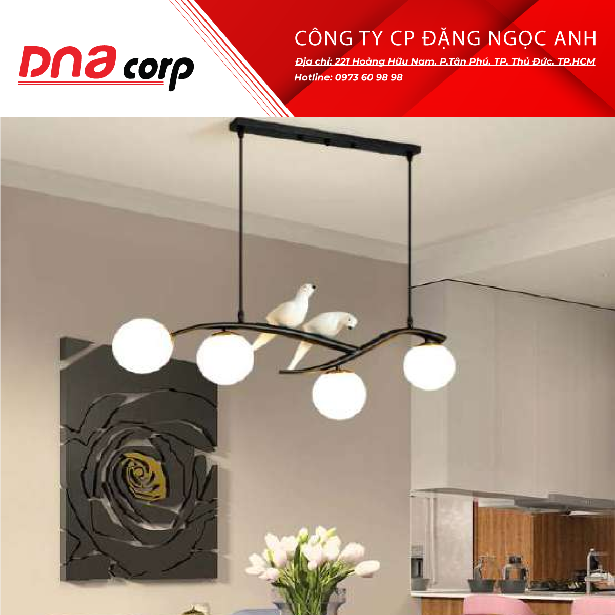  Đèn thả công nghiệp THCN 220 - 21 / Đen 