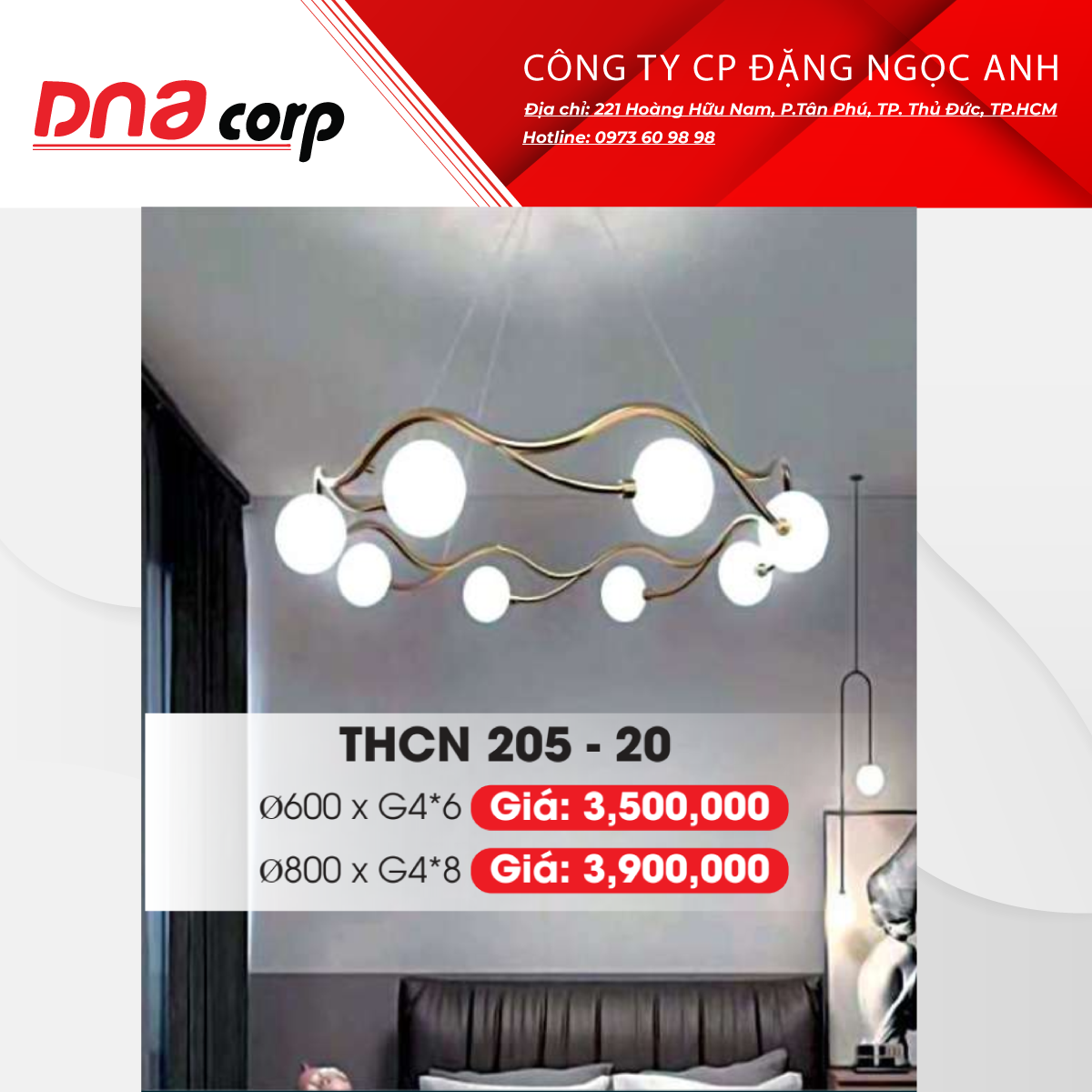  Đèn thả công nghiệp THCN 205 - 20 