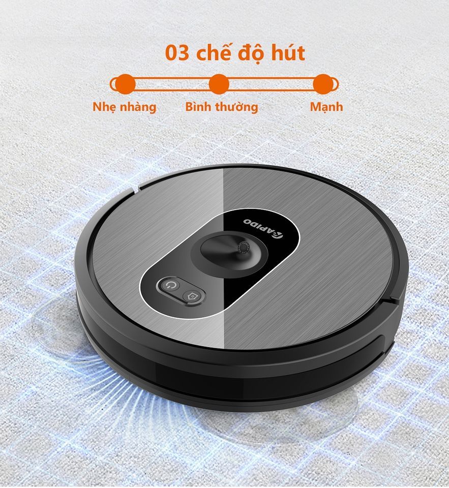  Robot hút bụi và lau nhà Rapido R6S 