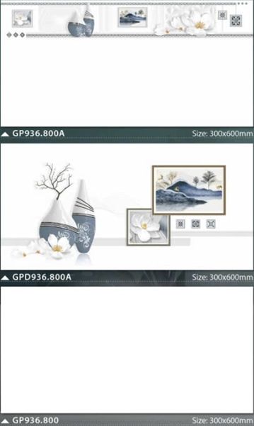 30*60 GP936.800A Gạch đá bán sứ BK ốp tường Viền