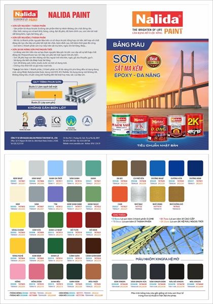 sơn nhũ vàng nalida 7757v