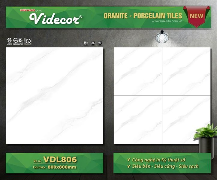 80*80 VDL806 Gạch đá BK lát nền Mikado