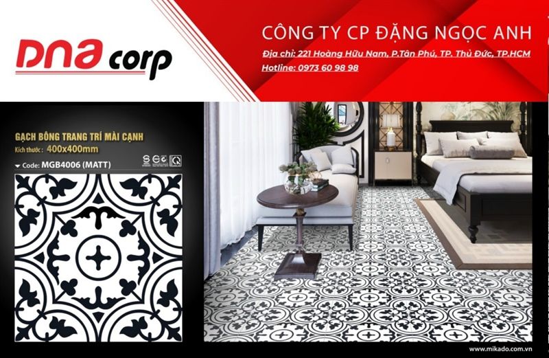 40*40 MGB4006 Gạch sân vườn (T=6V=0.96m)