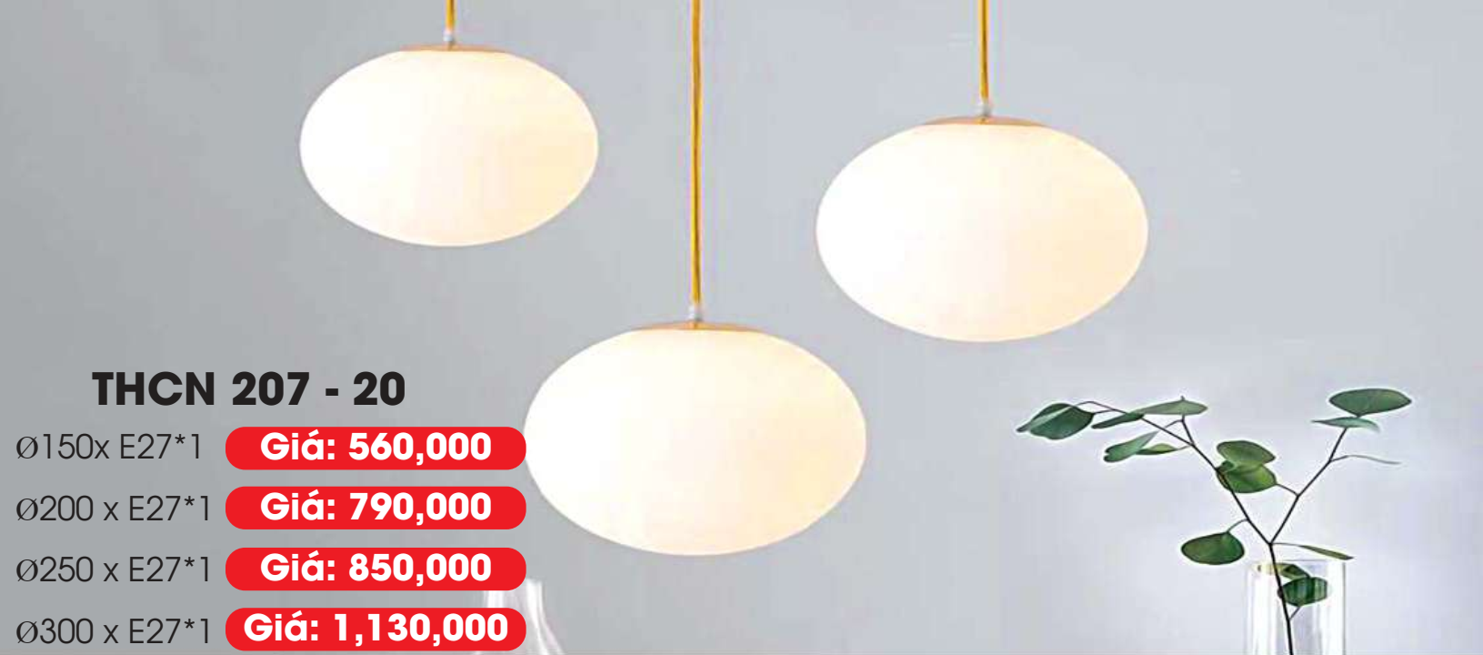 Đèn thả công nghiệp THCN 207 - 20