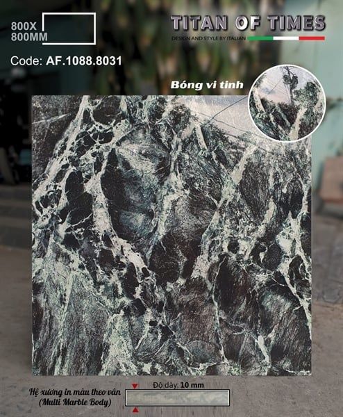80*80 AF1088 8031 Gạch lát nền đá bóng vi tinh Apodio ( Dày 10mm )