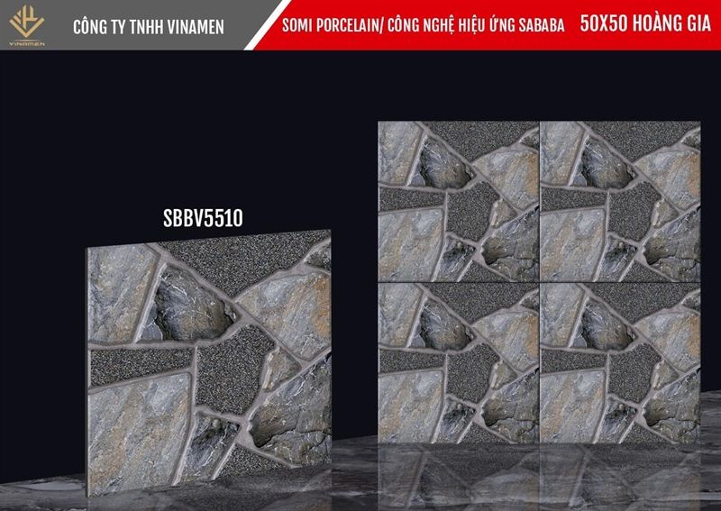 50*50 SBBV5510 Gạch lát nền sân vườn VNM