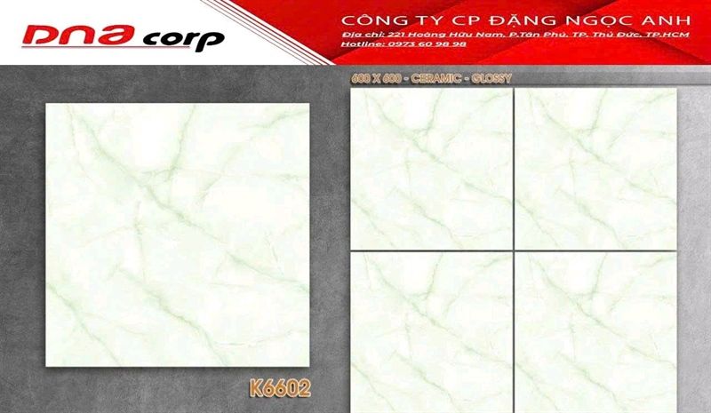 gạch men bóng kiến hãng pak 60x60 k6602 thùng 4v/1.44met