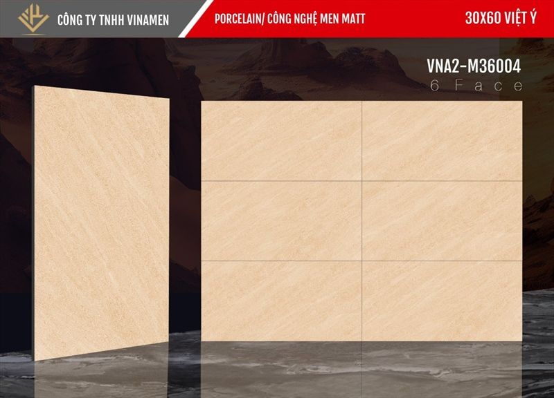 30*60 VNA2 M36004 Gạch lót nền đá mờ VNM ( T=8V=1.44M )