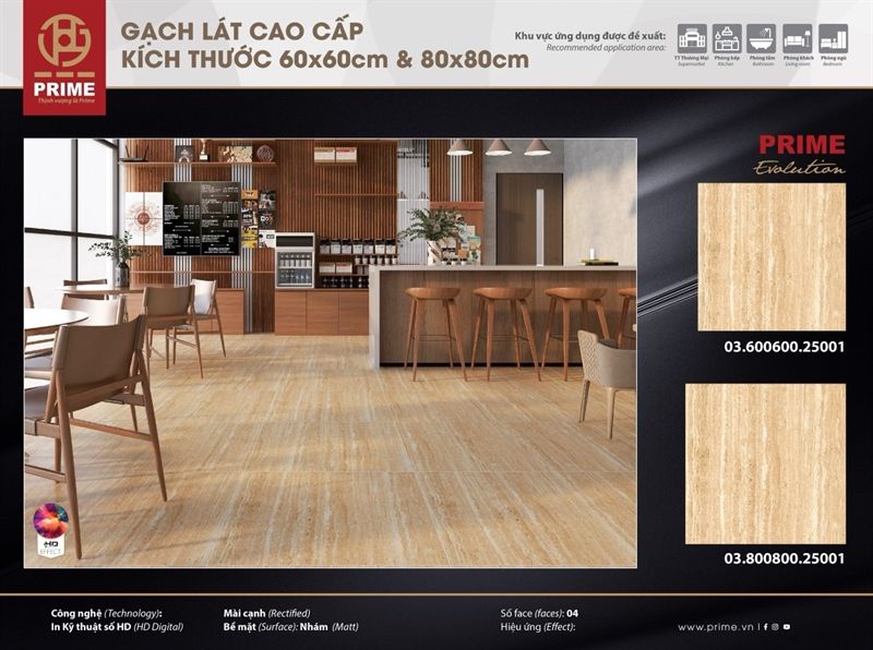 80*80 G8801 NY Gạch lát nền đá mờ Prime ( 1.92m/3v/th)